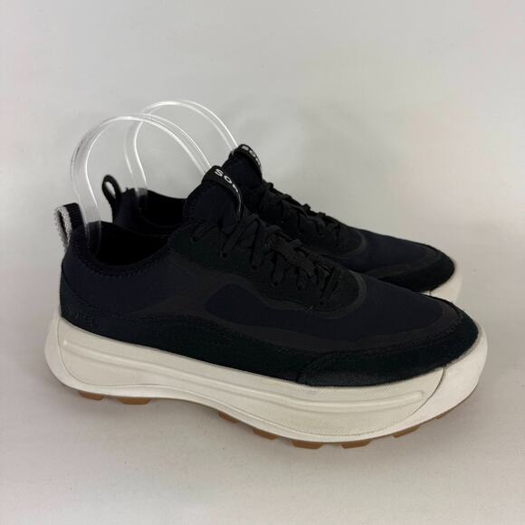 Sorel Ona 503 Platform Sneakers Womens 8 Black White Low Top Running Shoes - Picture 2 of 9